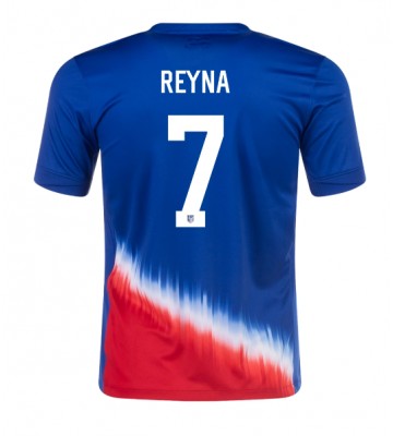 Förenta Staterna Giovanni Reyna #7 Bortatröja Copa America 2024 Kortärmad